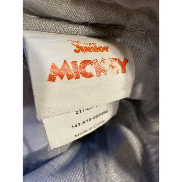 Disney Junior Mickey Mouse Grey Adjustable Baseball Cap 100% Cotton - Picture 4 of 9